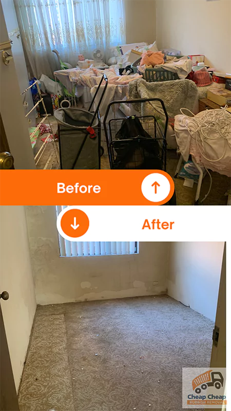 rubbish removal Sydney before & after
