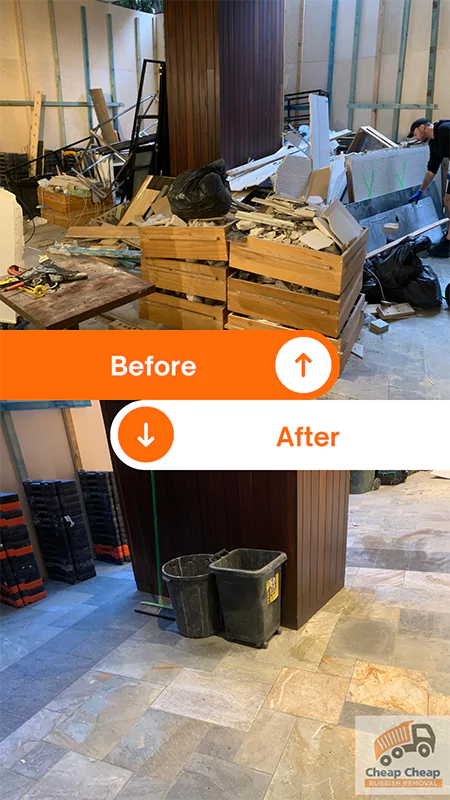 waste removal Sydney before & after