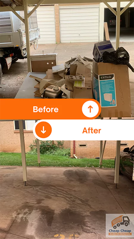 junk removal Sydney before & after