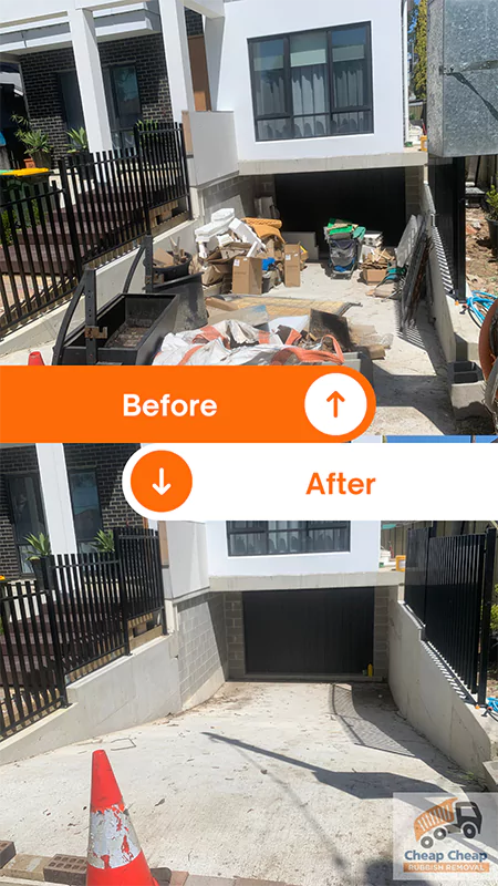 junk removal Sydney before & after
